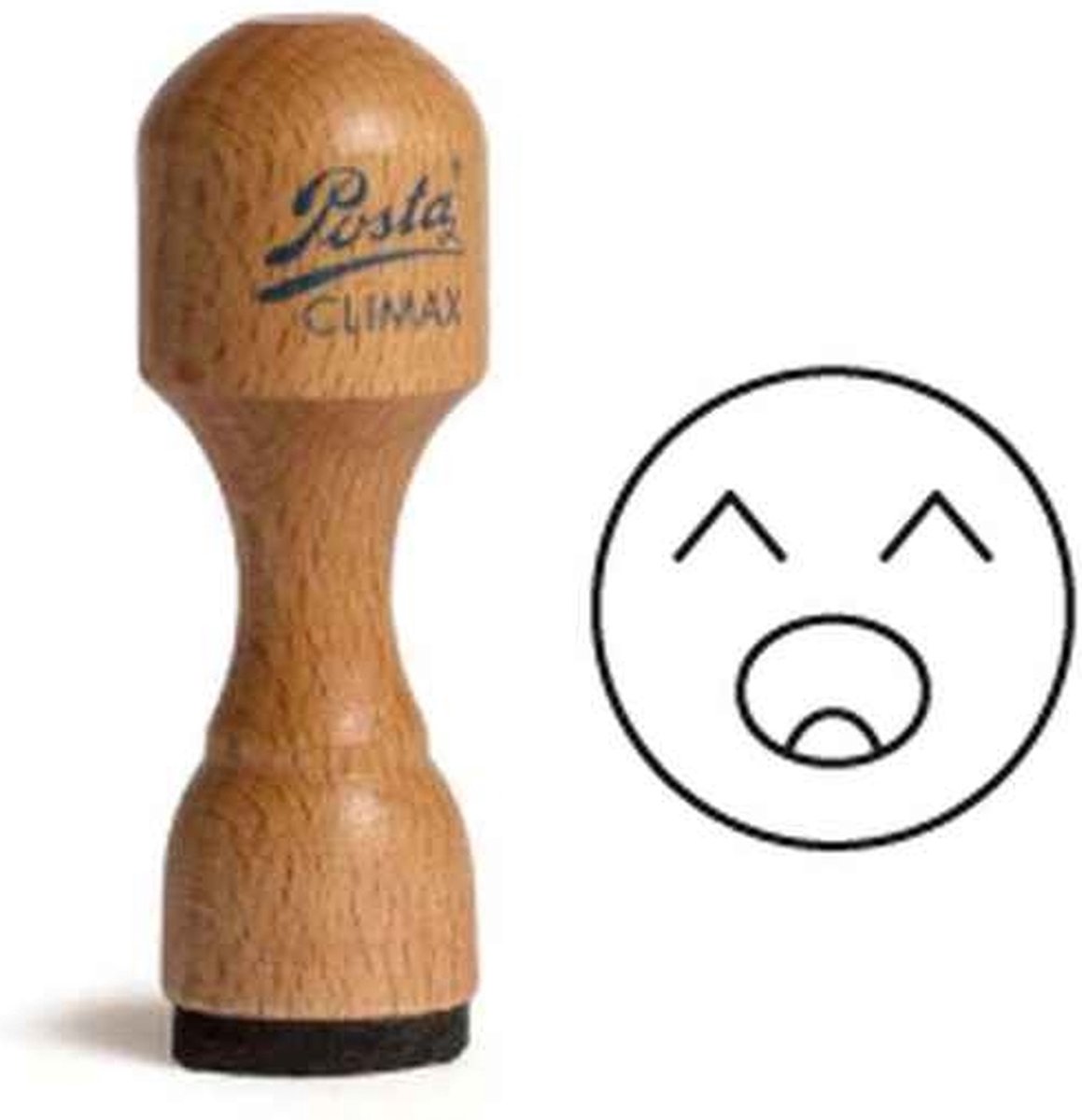 POSTA Prêt à stamper | Smiley-stempel | 18MM | slaperig 1